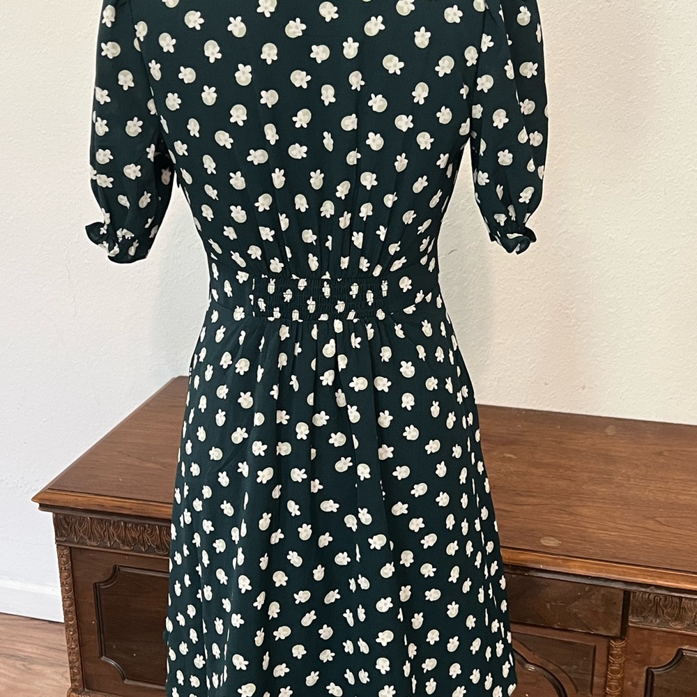Kate Spade Green Puff Sleeve Mini Dress - Picture 3 of 6